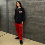 HOLLYWOOD CHAINSAW HOOKERS | CREW NECK LONG SLEEVE T-SHIRT -TYPE 2- #BLACK [HCH-WM-LT02]