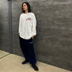 HOLLYWOOD CHAINSAW HOOKERS | CREW NECK LONG SLEEVE T-SHIRT -TYPE 1- #WHITE [HCH-WM-LT01]