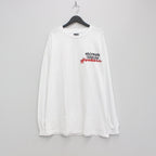 HOLLYWOOD CHAINSAW HOOKERS | CREW NECK LONG SLEEVE T-SHIRT -TYPE 1- #WHITE [HCH-WM-LT01]