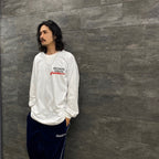 HOLLYWOOD CHAINSAW HOOKERS | CREW NECK LONG SLEEVE T-SHIRT -TYPE 1- #WHITE [HCH-WM-LT01]