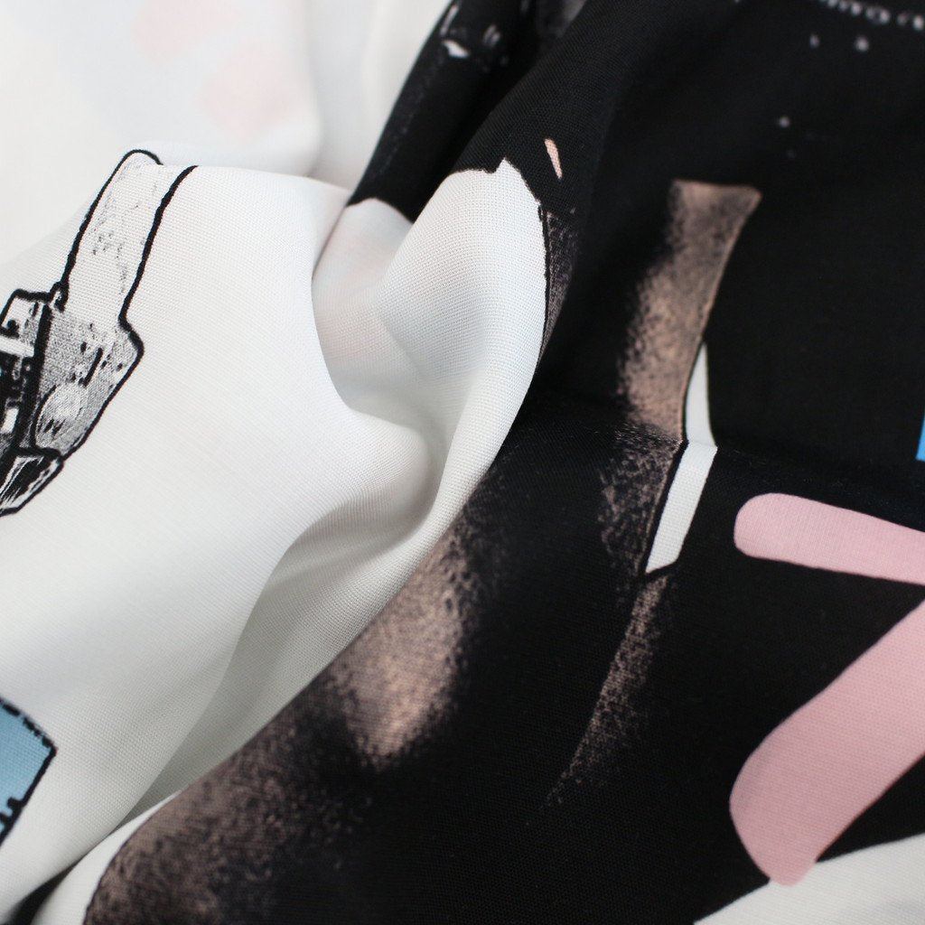 HOLLYWOOD CHAINSAW HOOKERS | S/S HAWAIIAN SHIRT -TYPE 2- #WHITE [HCH-WM-HI02]