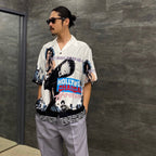 HOLLYWOOD CHAINSAW HOOKERS | S/S HAWAIIAN SHIRT -TYPE 2- #WHITE [HCH-WM-HI02]