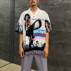 HOLLYWOOD CHAINSAW HOOKERS | S/S HAWAIIAN SHIRT -TYPE 2- #WHITE [HCH-WM-HI02]