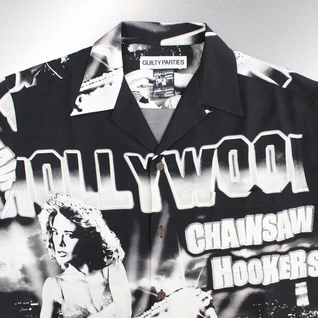 HOLLYWOOD CHAINSAW HOOKERS | S/S HAWAIIAN SHIRT -TYPE 1- #MONO [HCH-WM-HI01]