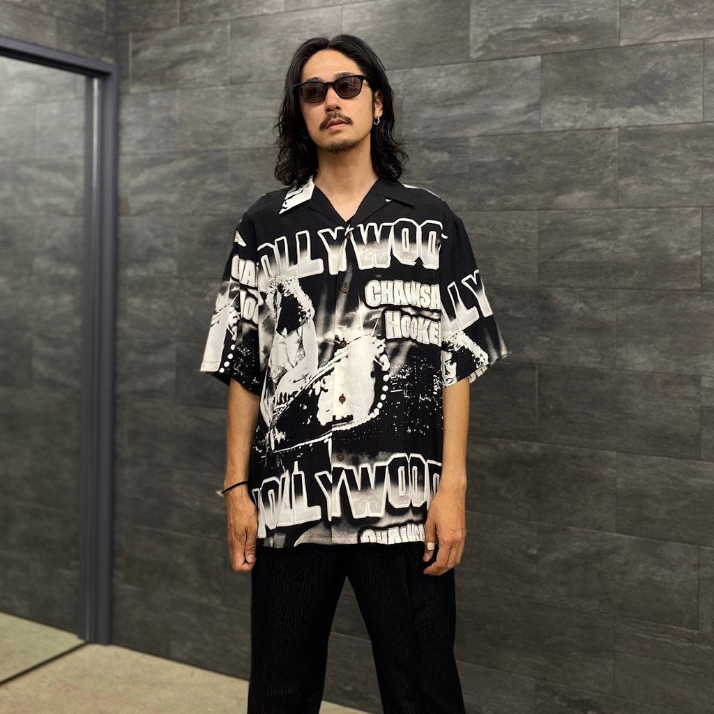 HOLLYWOOD CHAINSAW HOOKERS | S/S HAWAIIAN SHIRT -TYPE 1- #MONO [HCH-WM-HI01]