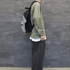 HEAVY PE CANVAS BACK PACK #GREY [CES23G08]