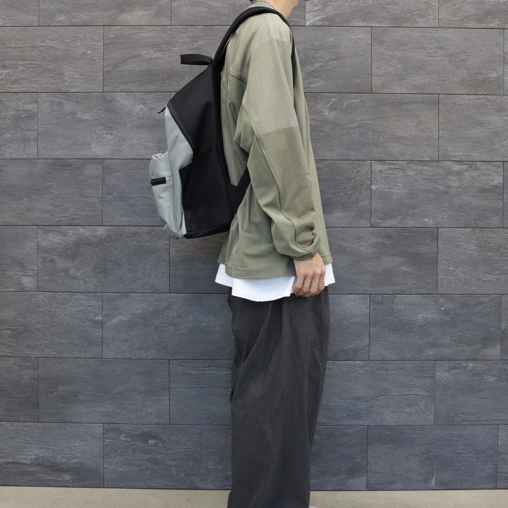 HEAVY PE CANVAS BACK PACK #GREY [CES23G08]