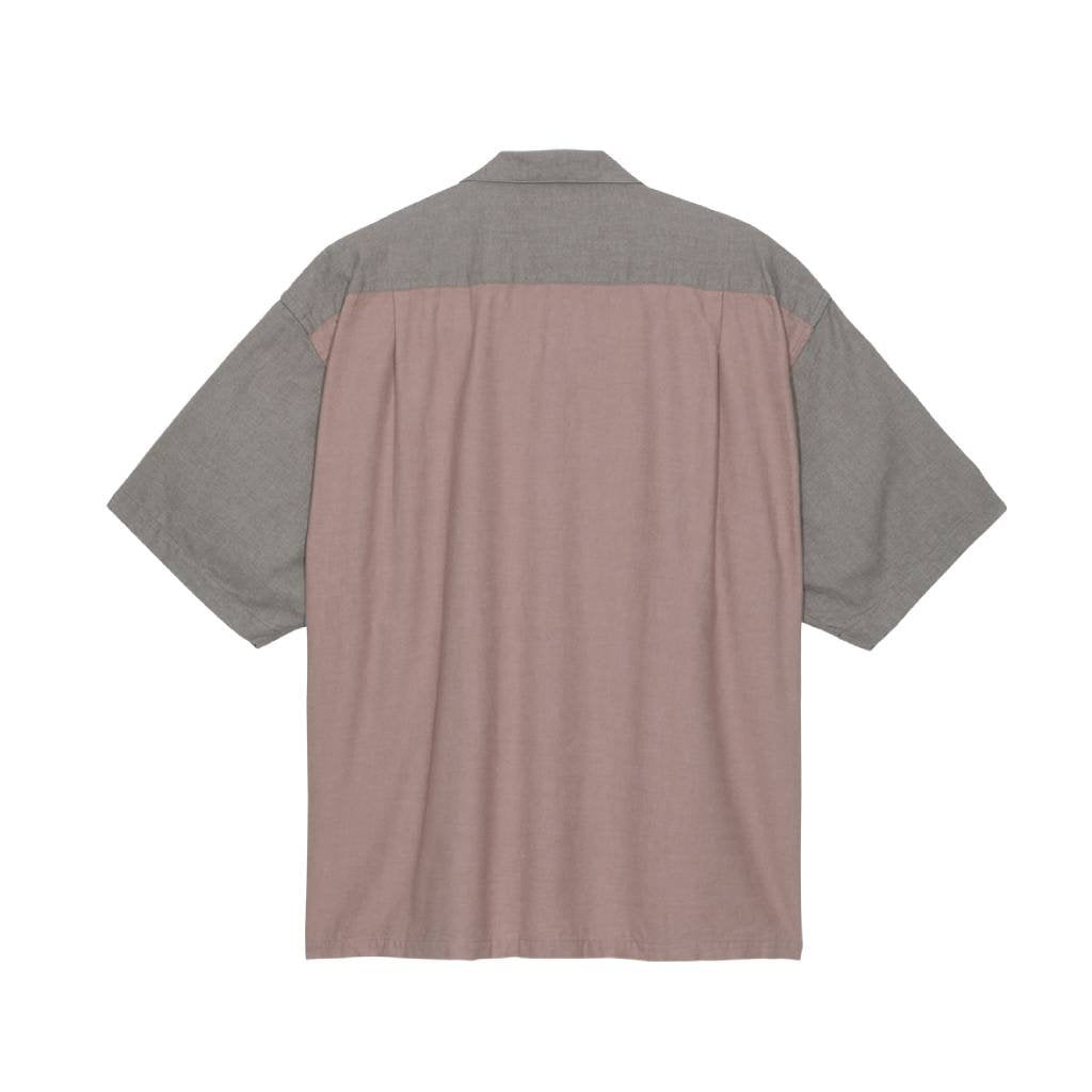 COTTON LPOC SHORT SLEEVE OPEN SHIRT #PINK [CES23SH11]