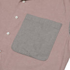 COTTON LPOC SHORT SLEEVE OPEN SHIRT #PINK [CES23SH11]