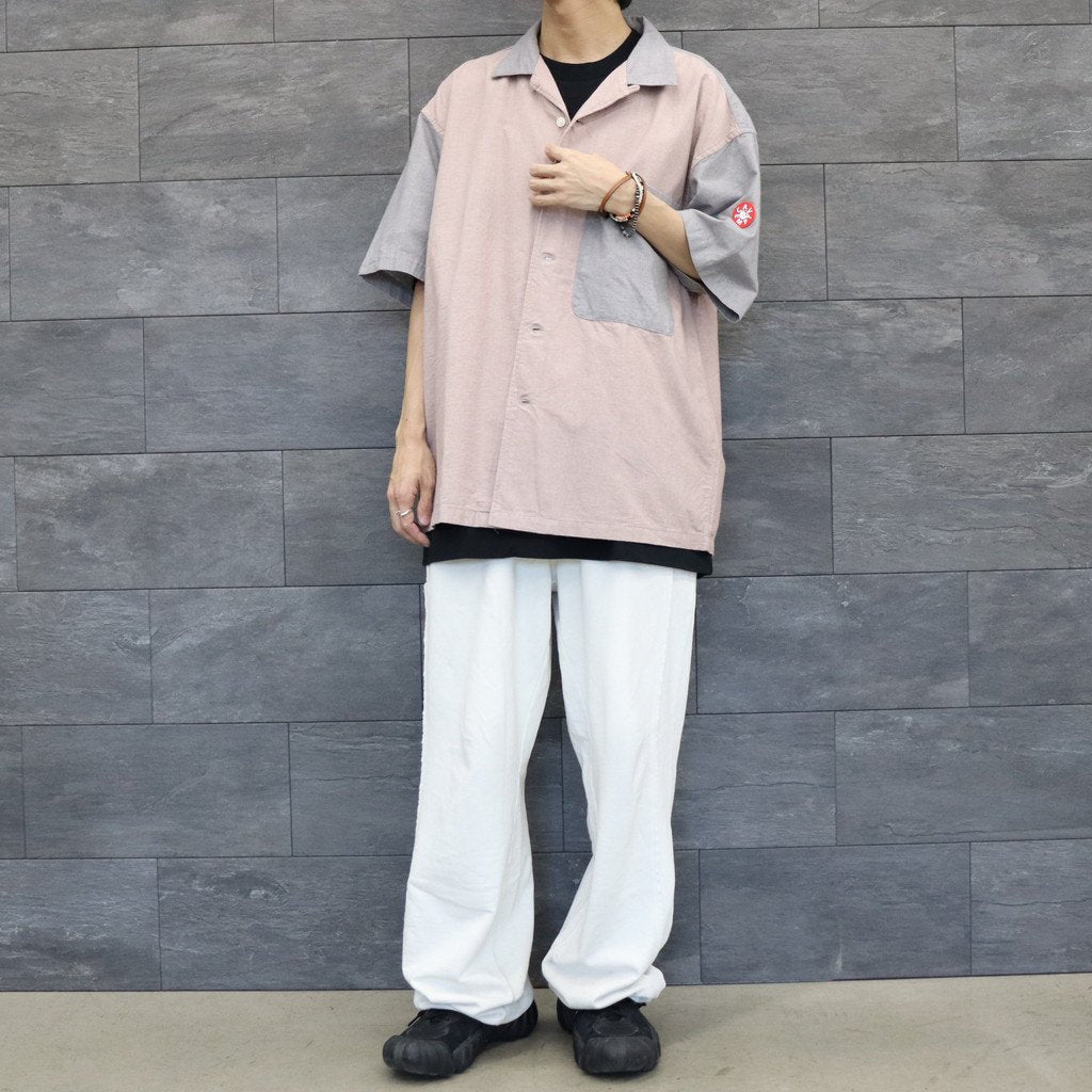 COTTON LPOC SHORT SLEEVE OPEN SHIRT #PINK [CES23SH11] _ C.E