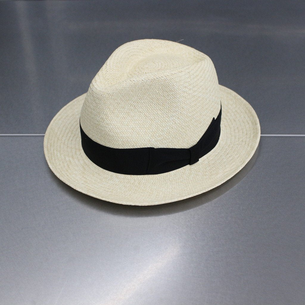 PANAMA HAT-01-LURIE-NATURE-CUENCA-G3 #BLACK GROSGRAIN [HAT-01-LURIE]
