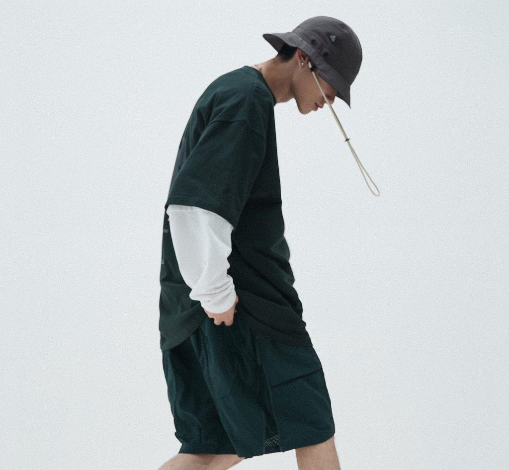 "SR-1L" SOFTBOX 拉鍊實用短褲 #DARK-GREEN [GOOPI-23SS-MAY-01]