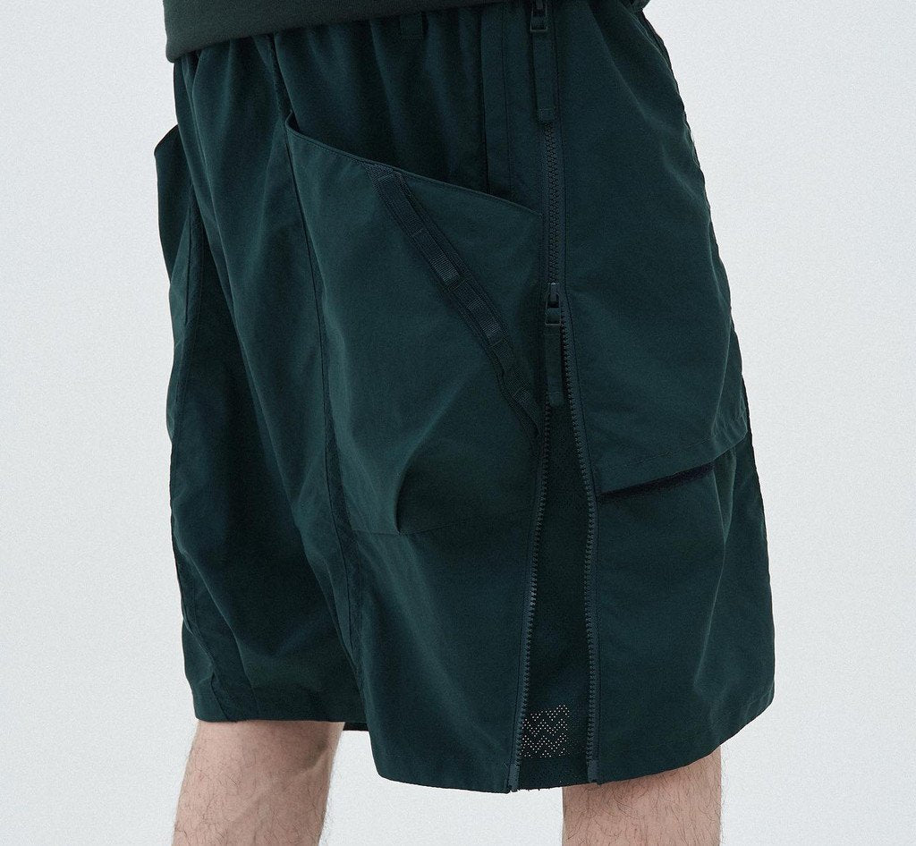 "SR-1L" SOFTBOX 拉鍊實用短褲 #DARK-GREEN [GOOPI-23SS-MAY-01]