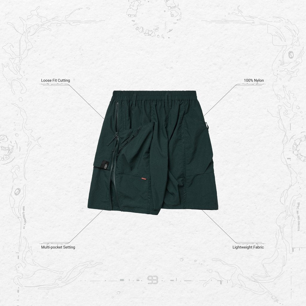 SR-1L」 SOFTBOX Zipper Utility Shorts #DARK-GREEN [GOOPI-23SS-MAY-01] _  GOOPiMADE | グーピーメイド – cocorozashi