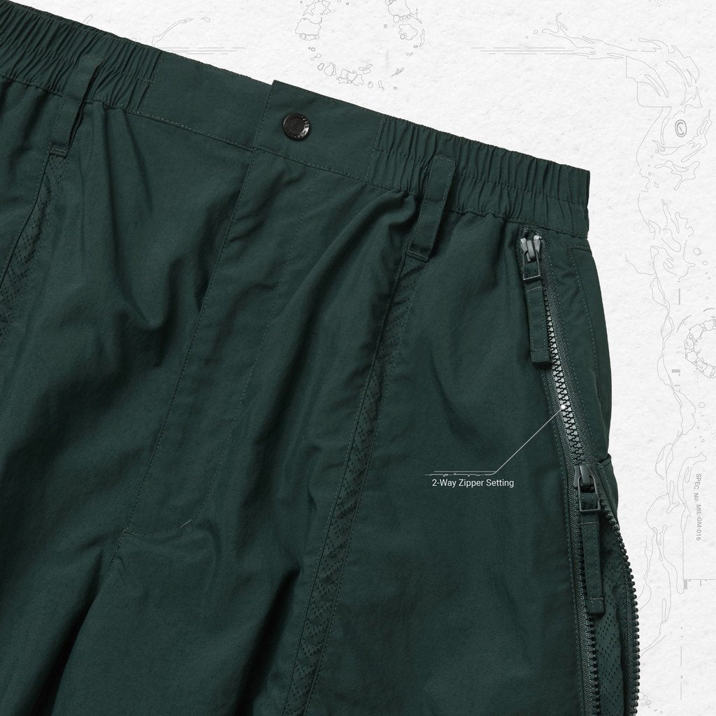 "SR-1L" SOFTBOX 拉鍊實用短褲 #DARK-GREEN [GOOPI-23SS-MAY-01]