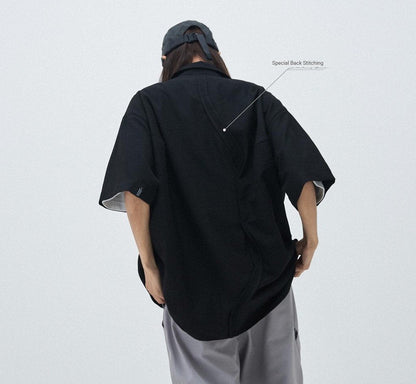 「GNV-17」 SOFTBOX Parabola Big Shirt #BLACK [GOOPI-23SS-MAY-03]