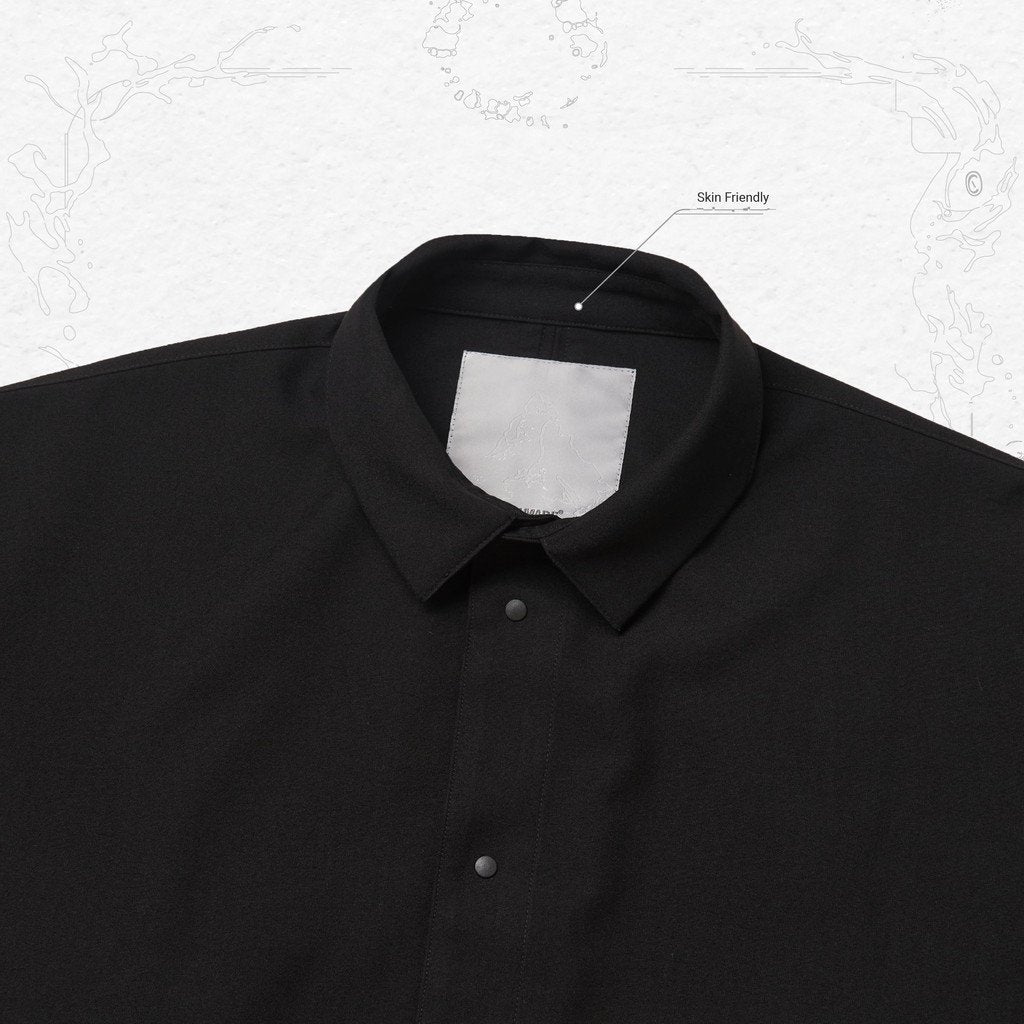 「GNV-17」SOFTBOX 拋物線大襯衫 #BLACK [GOOPI-23SS-MAY-03]