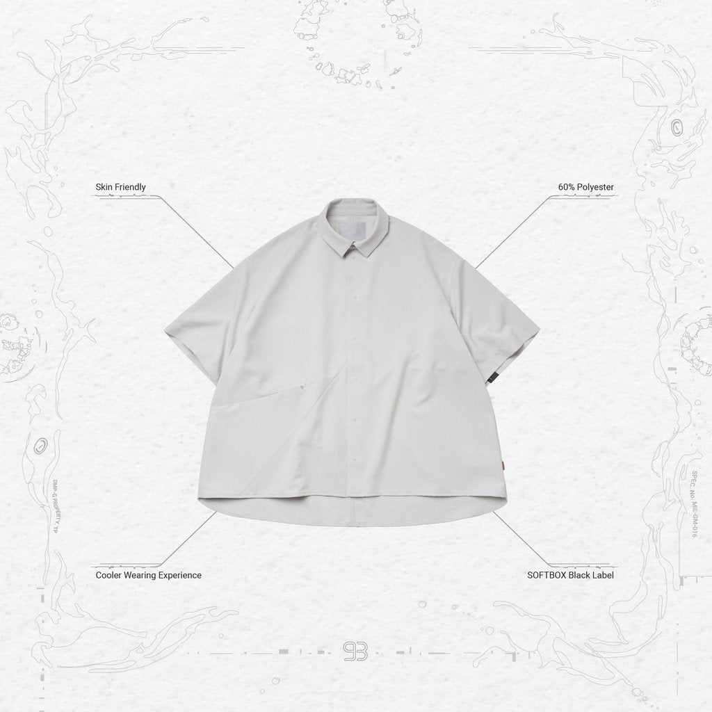 「GNV-17」SOFTBOX 拋物線大襯衫 #TECH-GRAY [GOOPI-23SS-MAY-03]