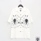 WOLF'S HEAD | S/S HAWAIIAN SHIRT -TYPE 4- #WHITE/GRAY [WOLFSHEAD-WM-HI10]