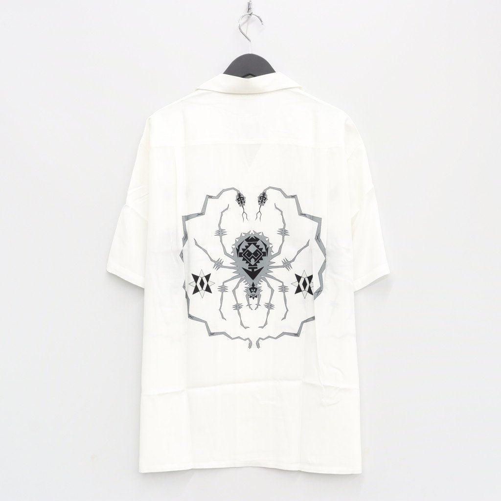 WOLF'S HEAD | S/S HAWAIIAN SHIRT -TYPE 4- #WHITE/GRAY [WOLFSHEAD-WM-HI10]
