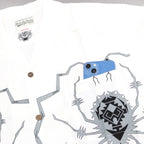 WOLF'S HEAD | S/S HAWAIIAN SHIRT -TYPE 4- #WHITE/GRAY [WOLFSHEAD-WM-HI10]