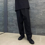 RIVER JUMP 滾邊褲 #黑色 [23SS-B02]