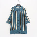 STRIPE KINT S/S SUMMER CARDIGAN #GREEN [23AW-FS-SPOT-01/FS1344]