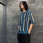 STRIPE KINT S/S SUMMER CARDIGAN #GREEN [23AW-FS-SPOT-01/FS1344]