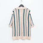 STRIPE KINT S/S SUMMER CARDIGAN #PINK [23AW-FS-SPOT-01/FS1344]