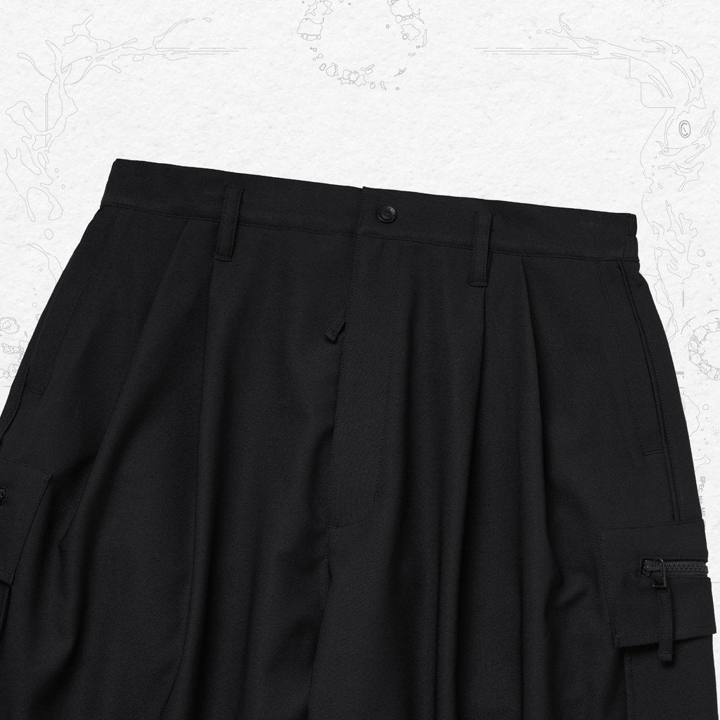 P-4S "Lightshell" 3D Torqued Pants #BLACK [GOOPI-23SS-JUN-01]