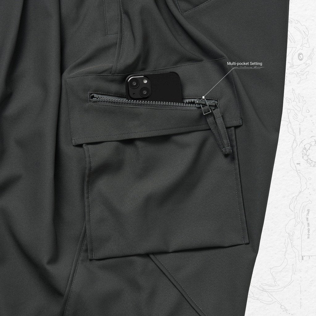 P-4S "Lightshell" 3D Torqued Pants #D-GRAY [GOOPI-23SS-JUN-01]