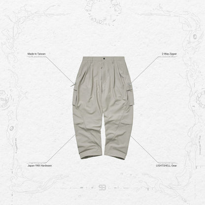 P-4S 「Lightshell」 3D Torqued Pants #IVORY [GOOPI-23SS-JUN-01]