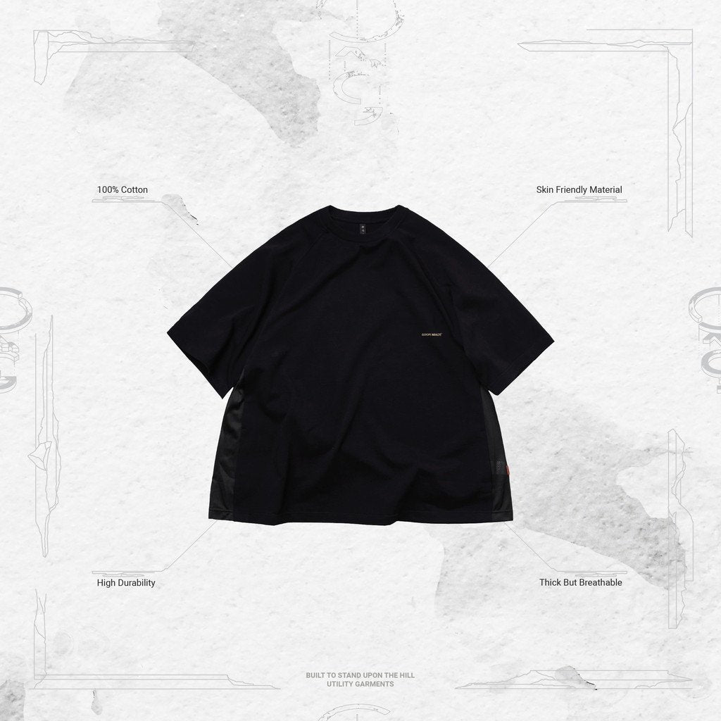 master-piece | 「MGear-T1」 Co-Graphic Mesh Tee #BLACK [GOOPI-23SS-JUN-03]