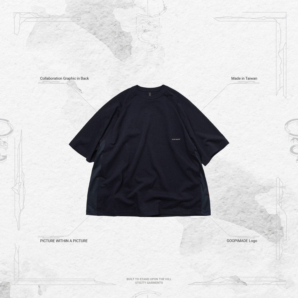master-piece | "MGear-T1" Co-Graphic Mesh Tee #DEEP MARINE [GOOPI-23SS-JUN-03]
