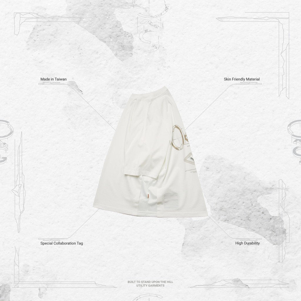 master-piece | 「MGear-T1」 Co-Graphic Mesh Tee #IVORY [GOOPI-23SS-JUN-03]