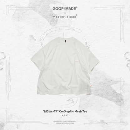 master-piece | "MGear-T1" Co-Graphic Mesh Tee #IVORY [GOOPI-23SS-JUN-03]