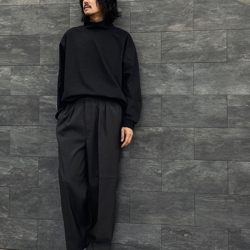 TECH TURTLE NECK TEE L/S #BLACK [BE-32023W]