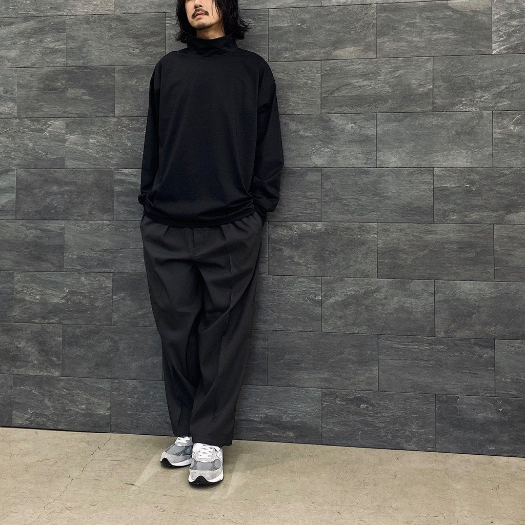 TECH TURTLE NECK TEE L/S #BLACK [BE-32023W]