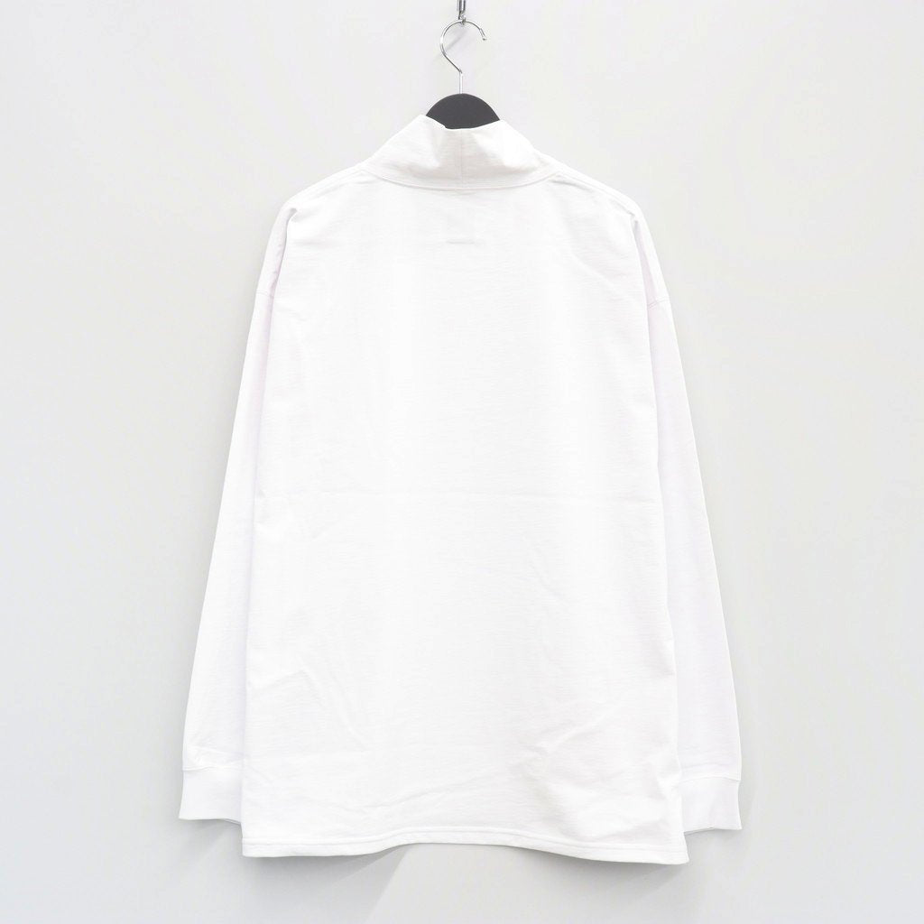 科技高領 T 卹 L/S #白色 [BE-32023W]