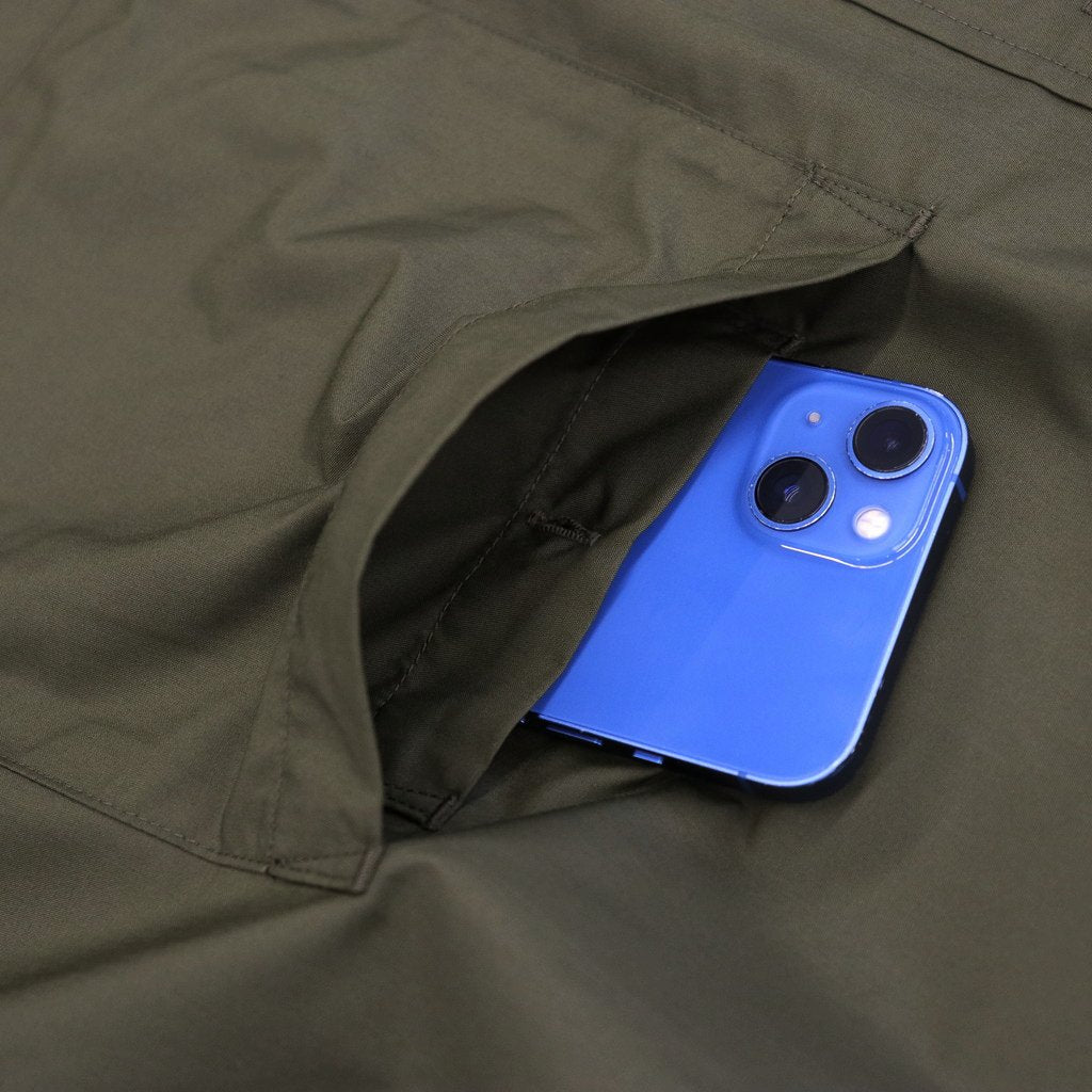 科技感常規領襯衫 L/S #MILITARY OLIVE [BE-87023W]