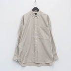 長袖條紋科技扣衫 #MILITARY OLIVE [BE-84023W]