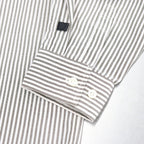 長袖條紋科技扣衫 #MILITARY OLIVE [BE-84023W]