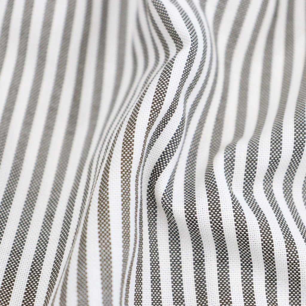 長袖條紋科技扣衫 #MILITARY OLIVE [BE-84023W]