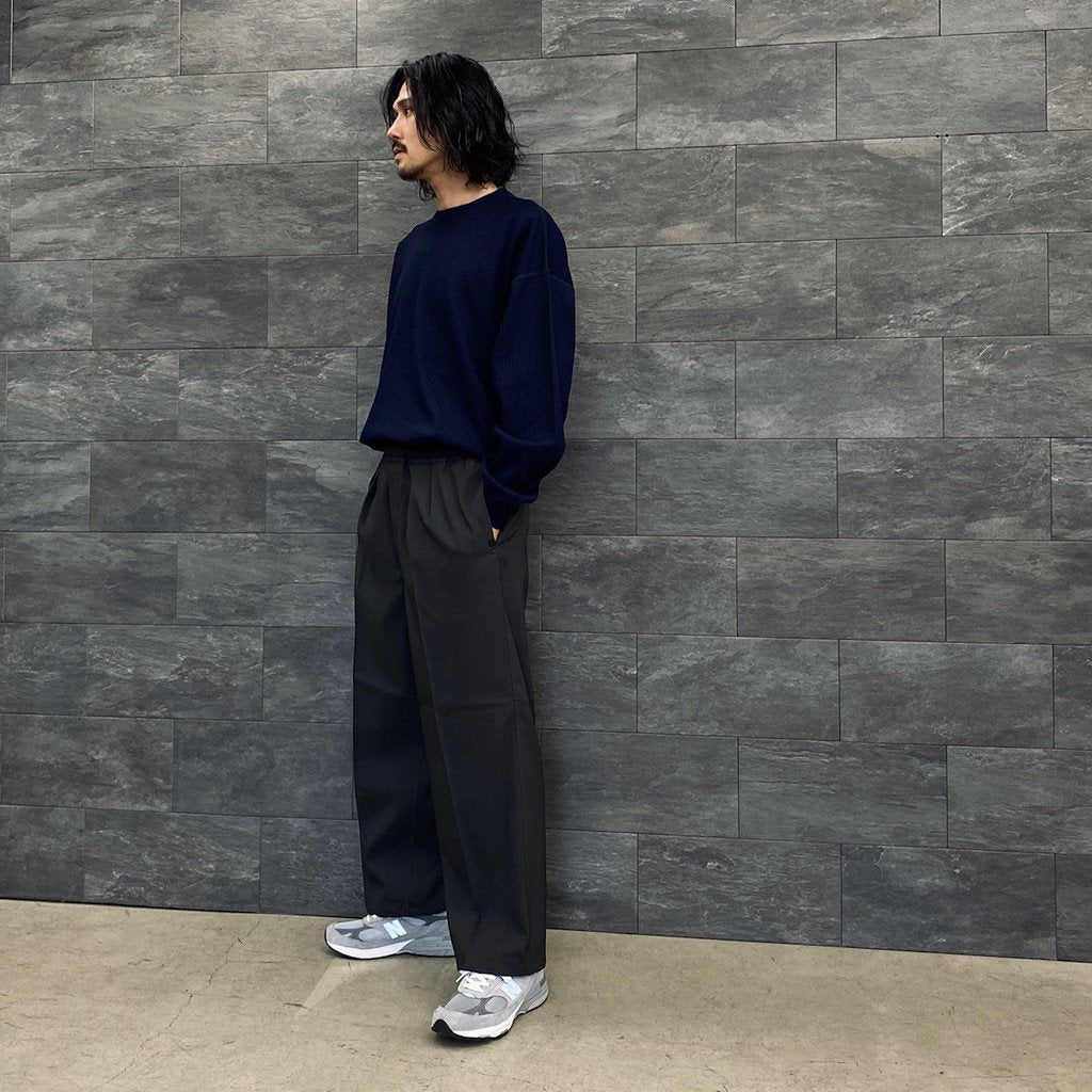 TECH WIDE EASY 2P TROUSERS MOD #CHARCOAL [BP-35023W]