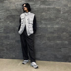 TECH WIDE EASY 2P TROUSERS MOD #CHARCOAL [BP-35023W]