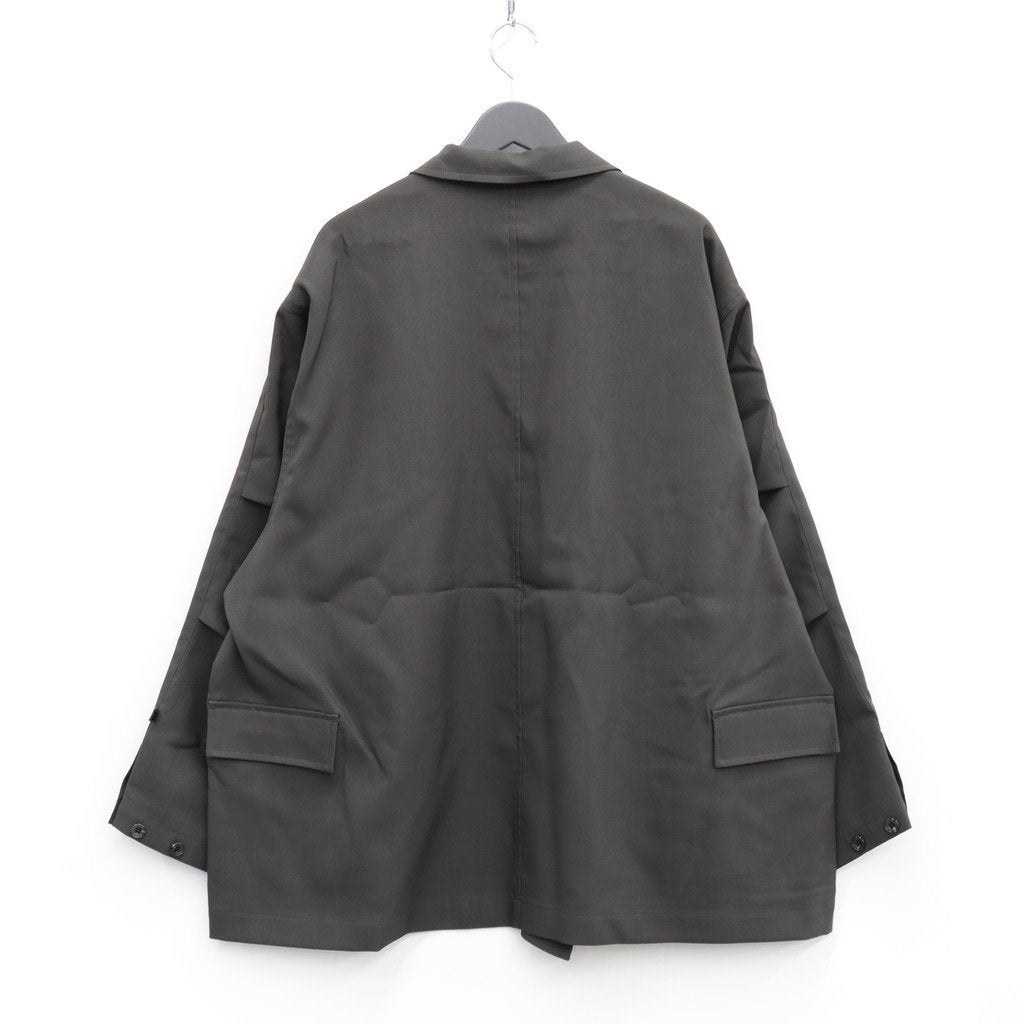 TECH DOUBLE-BREASTED JACKET MOD #CHARCOAL [BJ-57023W]