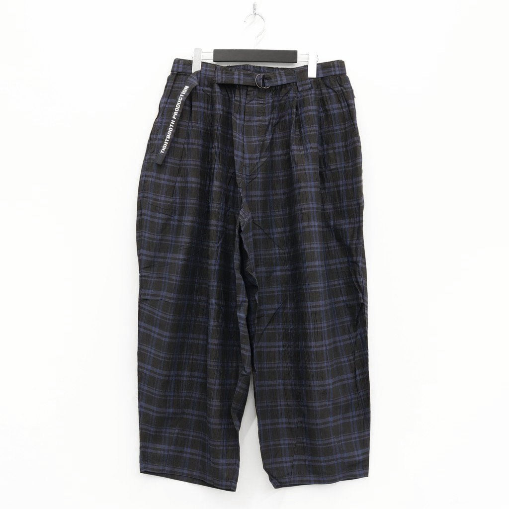 FURROW BALLOON PANTS #BLUE PLAID [SU23-B02]