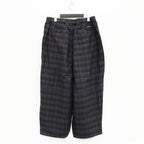 FURROW BALLOON PANTS #BLUE PLAID [SU23-B02]