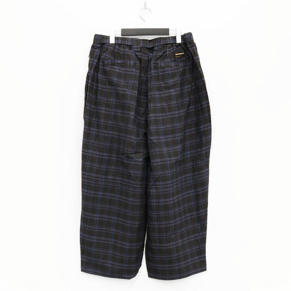 FURROW BALLOON PANTS #BLUE PLAID [SU23-B02]