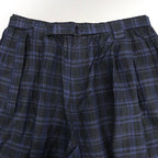 FURROW BALLOON PANTS #BLUE PLAID [SU23-B02]